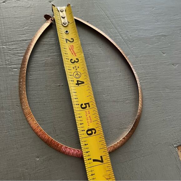 Dyadema Bronze Thick Etched Chain Necklace - Picture 3 of 7